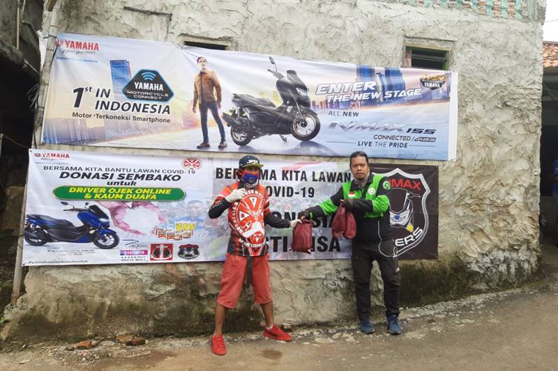 Gomax Riders ( Gojek Nmax ) Riders Peduli dalam masa Pandemi (5)