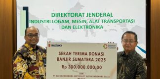 Suzuki dan Kemenperin Salurkan Bantuan Bencana Sumatera