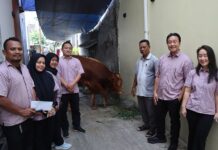 WAG Tebar Kepedulian, Warga Gunung Sahari Terima Qurban