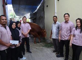 WAG Tebar Kepedulian, Warga Gunung Sahari Terima Qurban