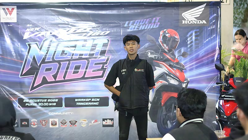 Night Ride Bareng Komunitas dengan Vario EVO 160